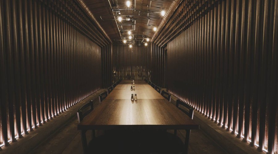 We have turned one of the original Boilers into an amazing and unique private dining space. 