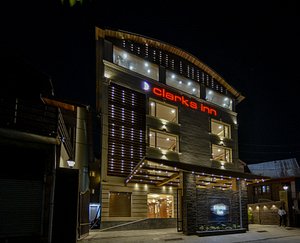 Clarks Inn, Srinagar in Srinagar, image may contain: Hotel, City, Lighting, Monitor