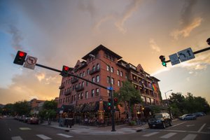 Hotel Boulderado in Boulder, image may contain: City, Neighborhood, Urban, Street