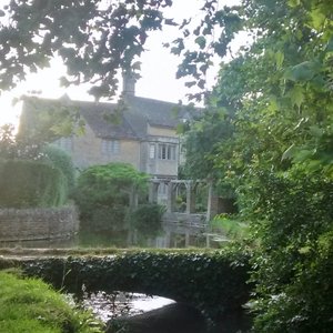 This is the house next to The Garden Room. The walk along the river to the village