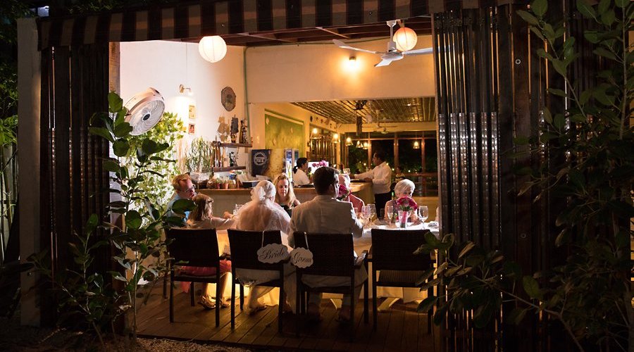 Private dinner for a small elegant wedding event. Enjoy our excellent cuisine  and a nice ocean 