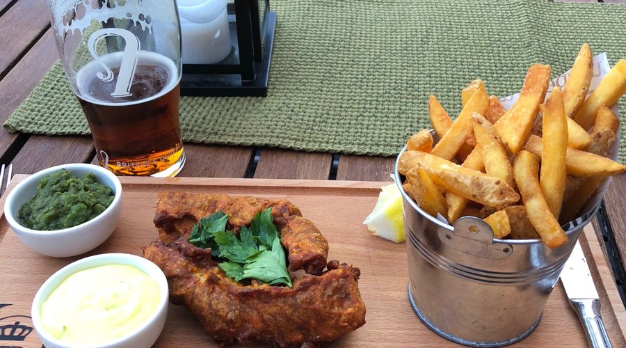 Fish and chips är alltid rätt!