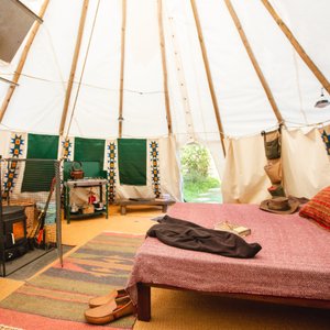 Inside the Tipi