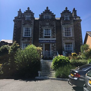 Castlebank Hotel in Conwy, image may contain: City, Urban, License Plate, Housing