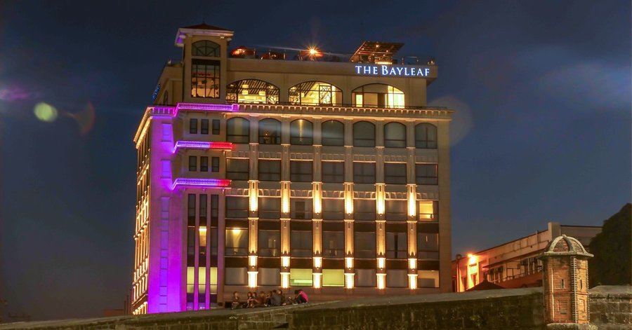 Facade of The Bayleaf from Intramuros Golf Course