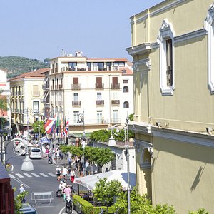 Piazza Tasso Sorrento view from balcony of Superior Room
