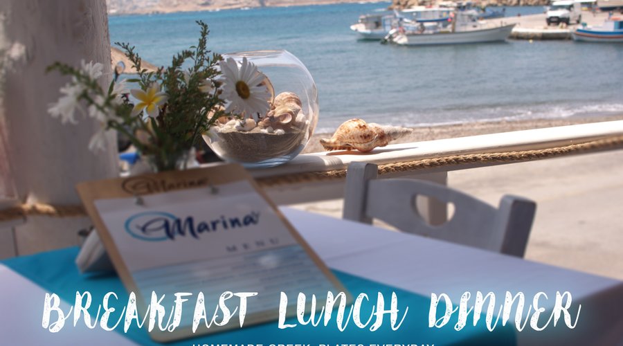 Marina's is a family restaurant, located at the traditional village of Finiki, near Arkasa, with