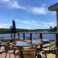 View of the lake from the patio