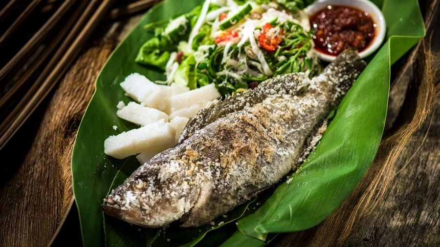 cá nướng trứng muối