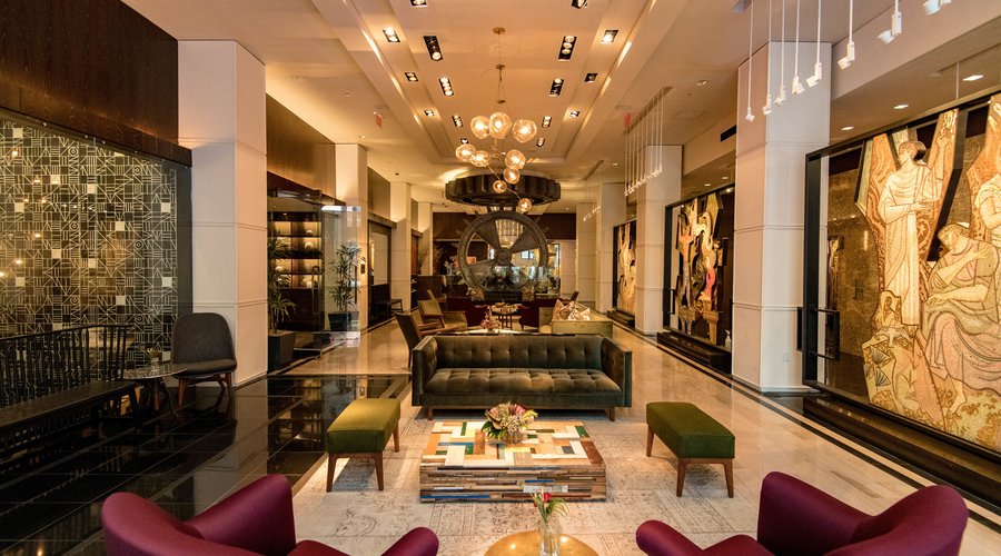 Lobby at The Joule, Dallas