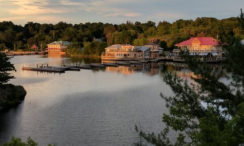 View of sunset from room