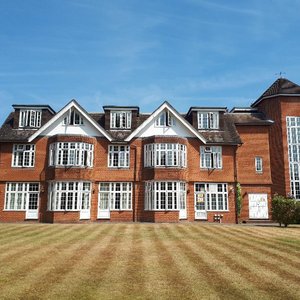 Grovefield House in Burnham, image may contain: Housing, Building, House, Manor