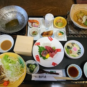 ベーシックプランの夕食　メインは豚しゃぶ