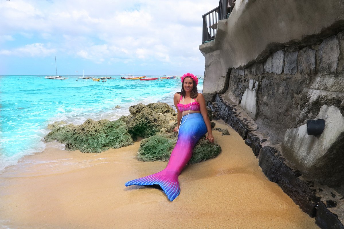 caribbean sunset mermaid tail