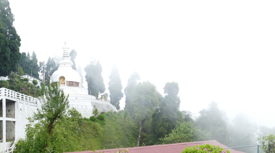 Japanese Peace Pagoda panorama