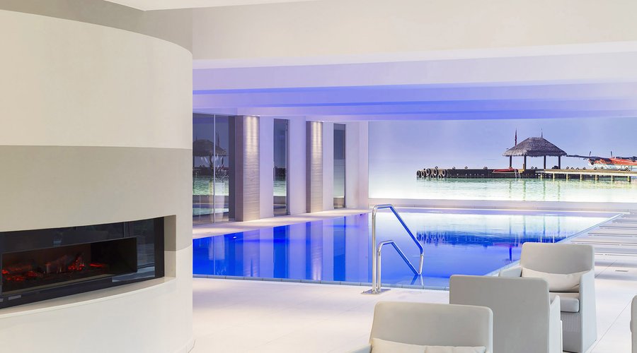Indoor pool and spa area