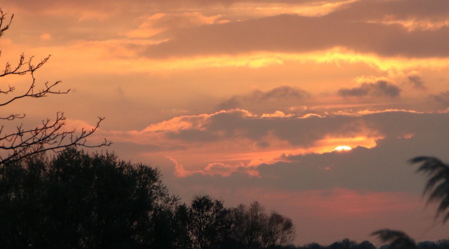 Couché de soleil dans l'Avesnois