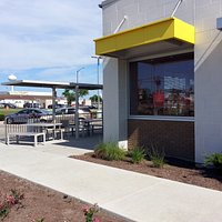 front patio entrance at McDonald's