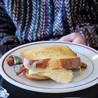 Breakfast sandwich with local ingredients
