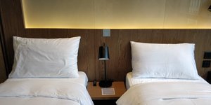 The Otto Hotel in Hong Kong, image may contain: Cushion, Home Decor, Dorm Room, Pillow