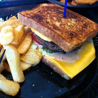 sandwich and fries