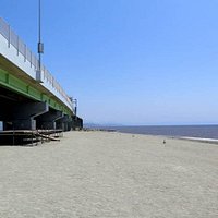 Highway beside the beach