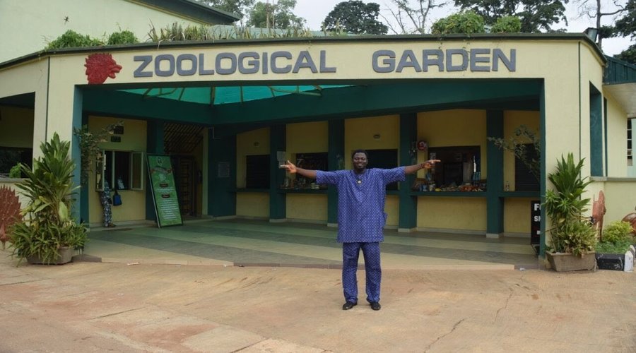 Anago James Akeem Osho at the Zoological garden Ibadan zoo, U.I