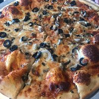 Medium Mushroom, Onion & Black Olive Pizza