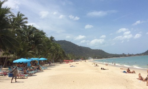 Lamai beach. The market is close by