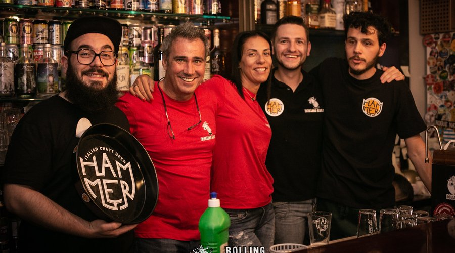 Rolling Goat's owners and guests from Hammer - Italian Craft Beer