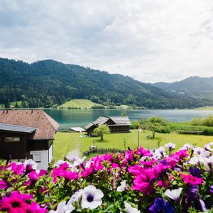 Südbalkon mit Blick auf den Weissensee