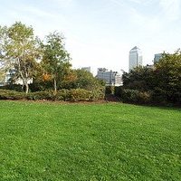 The park showing the view on the wharf..