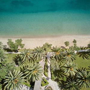 Cobblestone Path leading to the daphnila Bay Beach