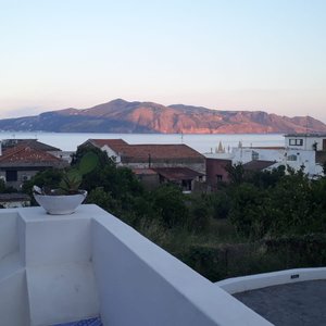 bellissima vista dalla terrazza