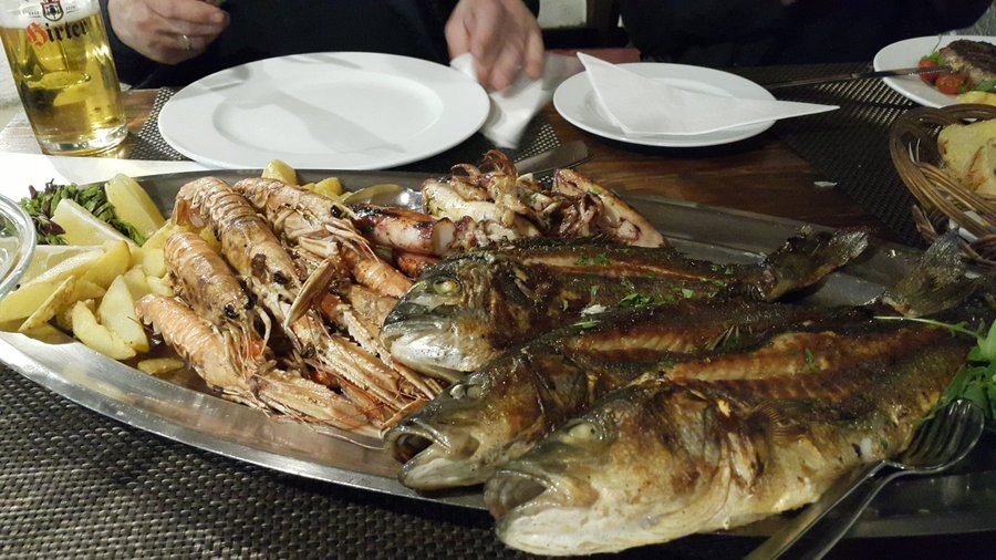 Adriatic fish, shrimps and squids