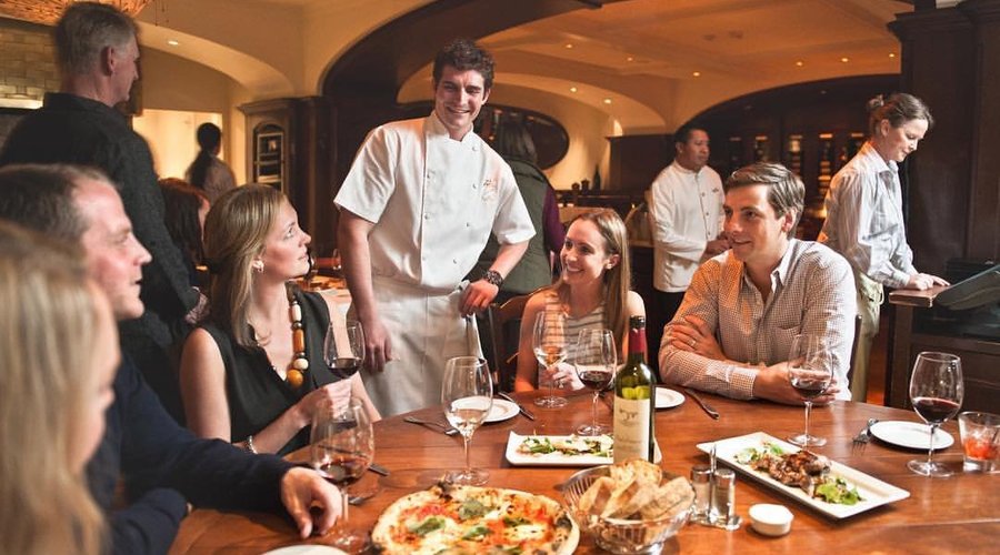 Chef Balesteri with Guests