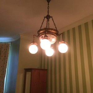 Lamp had dimmer options.