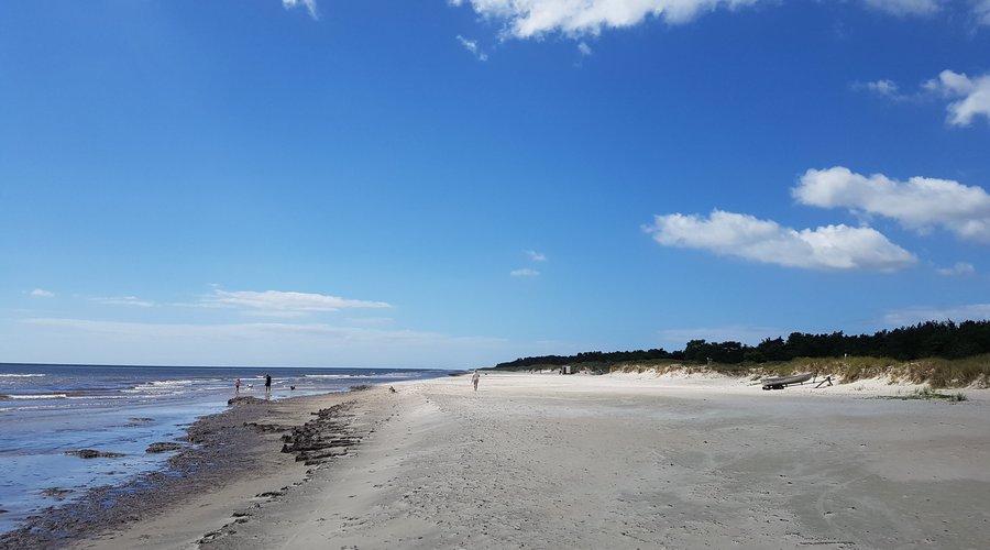 Beach at Mälarhusen (between Borrby strandbad and Sandhammaren).