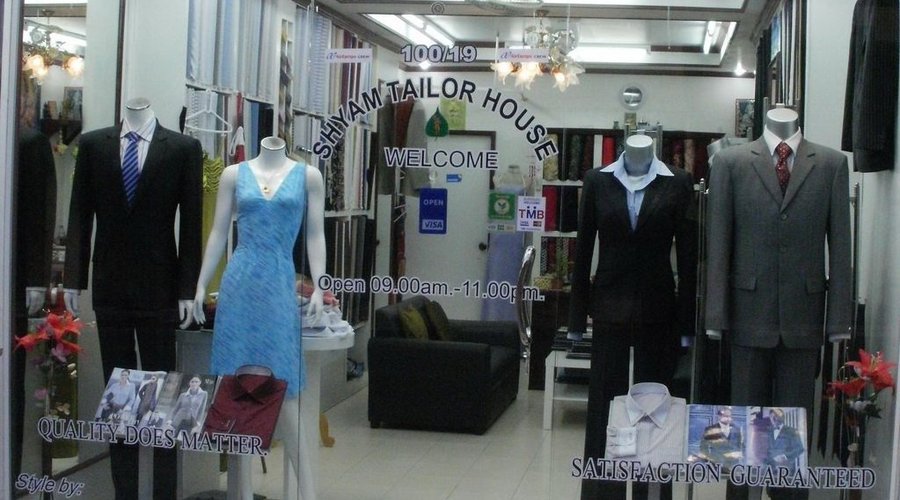 Shyam Tailor House Kamala Beach Phuket           Exclusive Ladies & Gents Custom Tailors.
