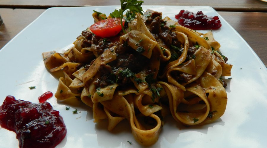 fettuccine con selvaggina