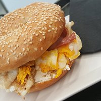 Bagels Egg and bacon