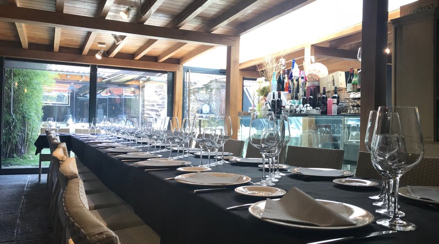 Interior y terraza