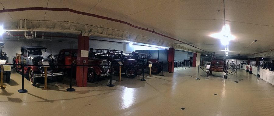 Basement has more vintage vehicles & play area