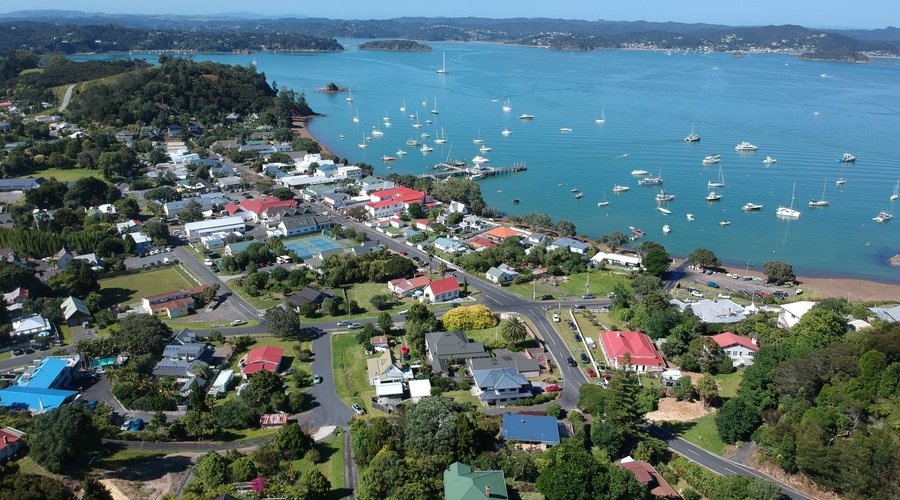 Russell Village. Photo taken from above Villa Russell (Green Roofs) foreground