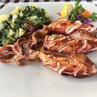 Calamari mit Mangoldkartoffel