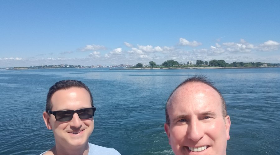 On Boat Close to Peaks Island