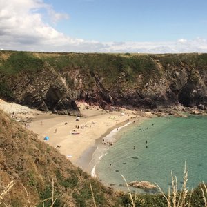Camped above the beautiful Caerfai Bay during mid July. Cannot describe with justice so the phot