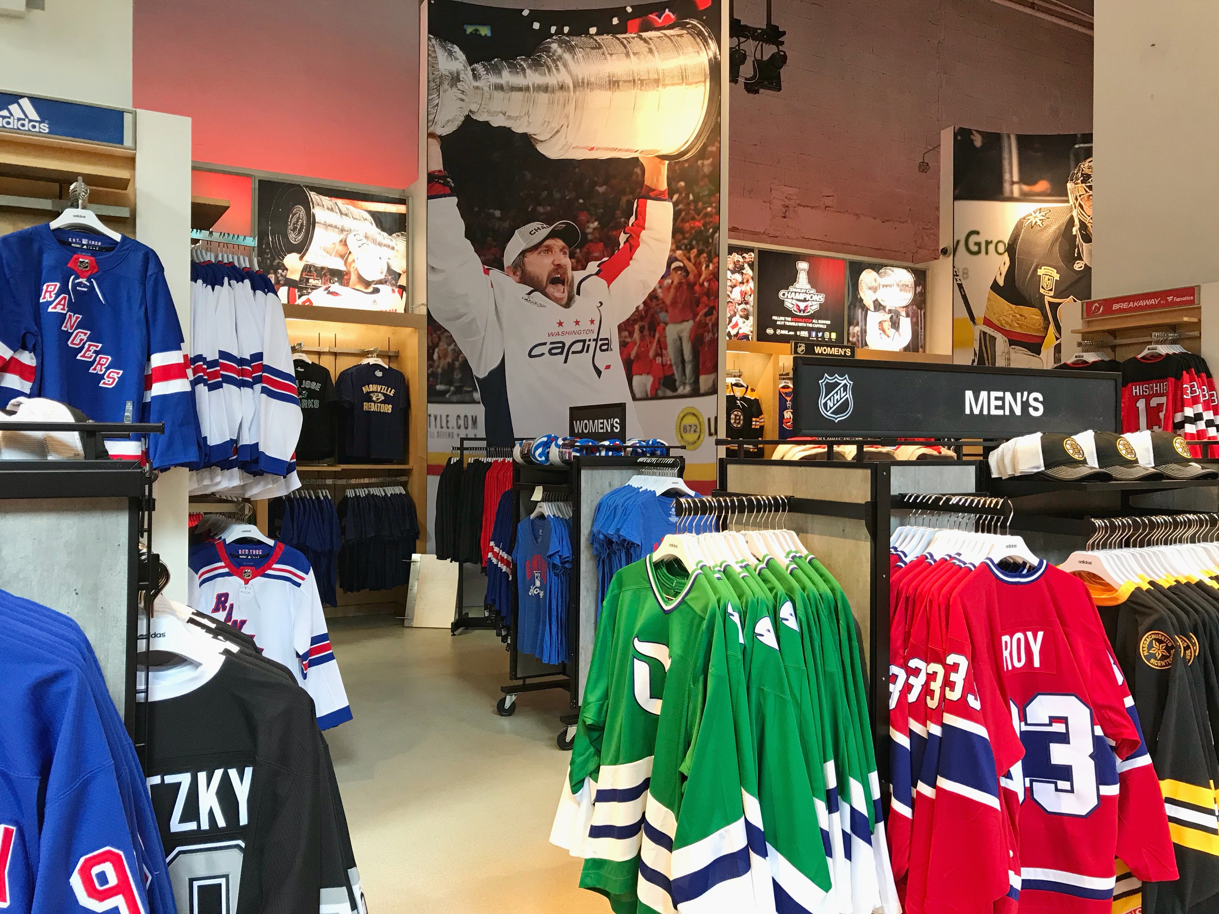 Nhl store clothing store