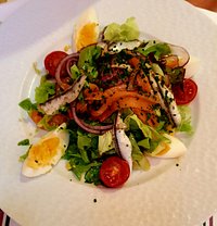 salade de truite fumée