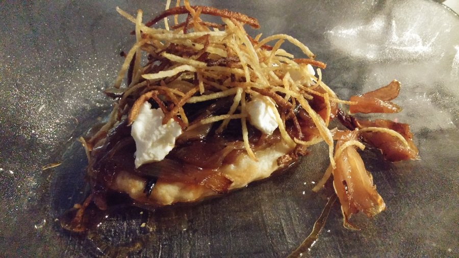 Tarte tatin oignons fromage